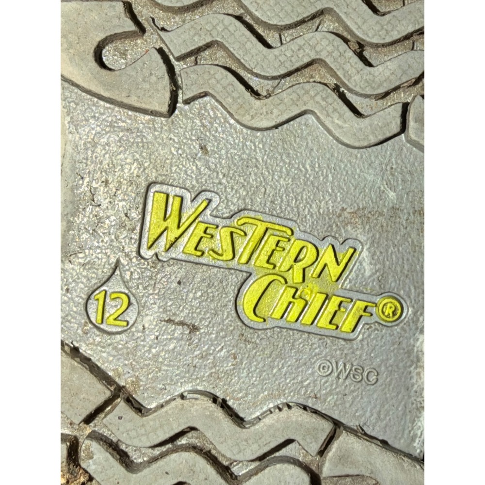 Western Chief Kids Silver Daisy Floral Rainbow Waterproof Rain Boots Size 12 - Picture 6 of 6